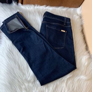 White House Black Market The Jegging Crop Mid Rise Dark Wash Jeans Size 6